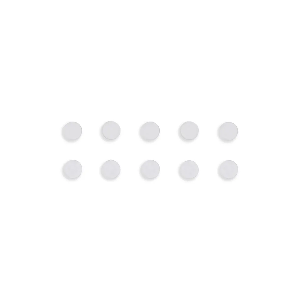bi-office-lot-de-10-aimants-ronds-25-mm-blancs-pour-tableau-blanc image 1