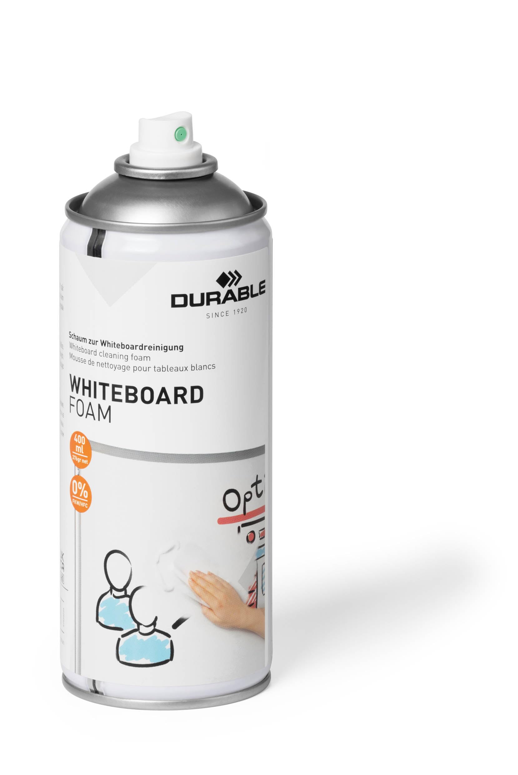 durable-575602-whiteboard-foam-mousse-nettoyante-400-ml-pour-tableaux-blancs image 2