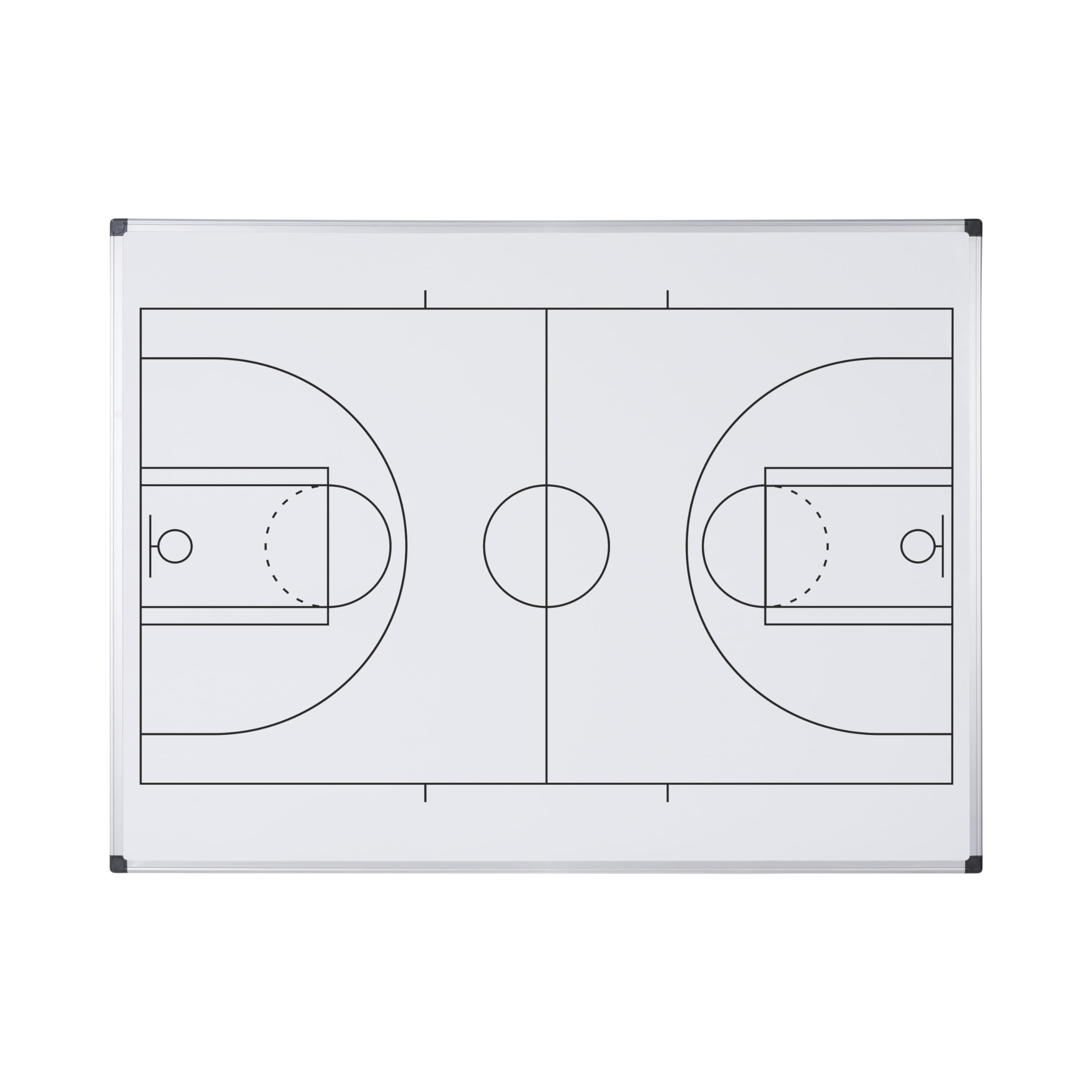 bi-office-maya-tableau-blanc-magn-tique-basketball-a4-acier-laqu-cadre-aluminium image 1