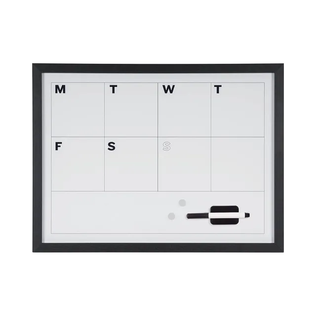 bi-office-maya-planning-hebdomadaire-magn-tique-effa-able-90-x-60-cm-cadre-noir image 1