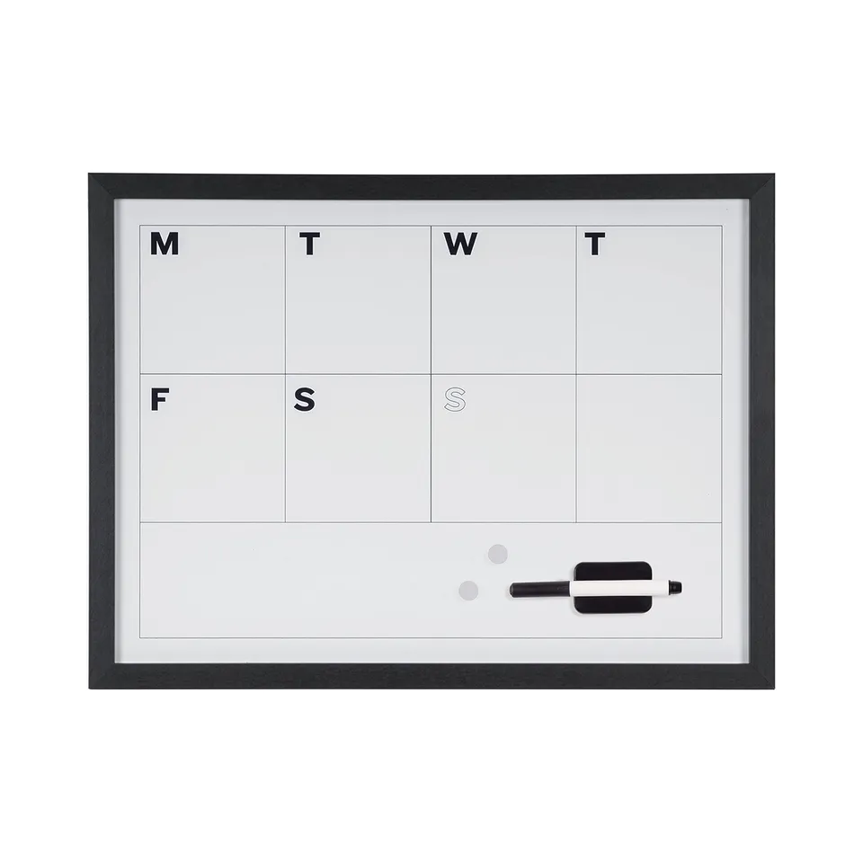 bi-office-maya-planning-hebdomadaire-magn-tique-effa-able-90-x-60-cm-cadre-noir image 1