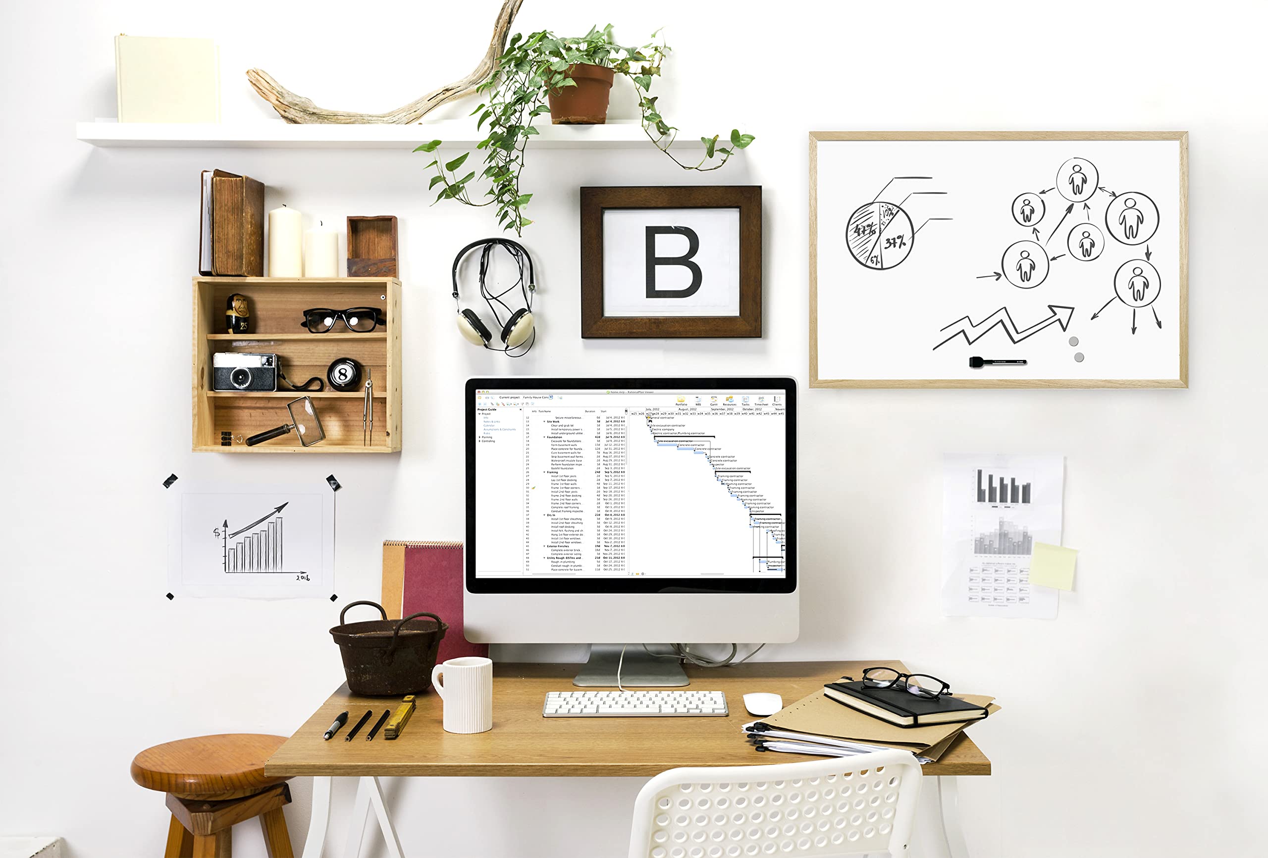 bi-office-tableau-blanc-laqu-maya-40x60-cm-cadre-bois image 3