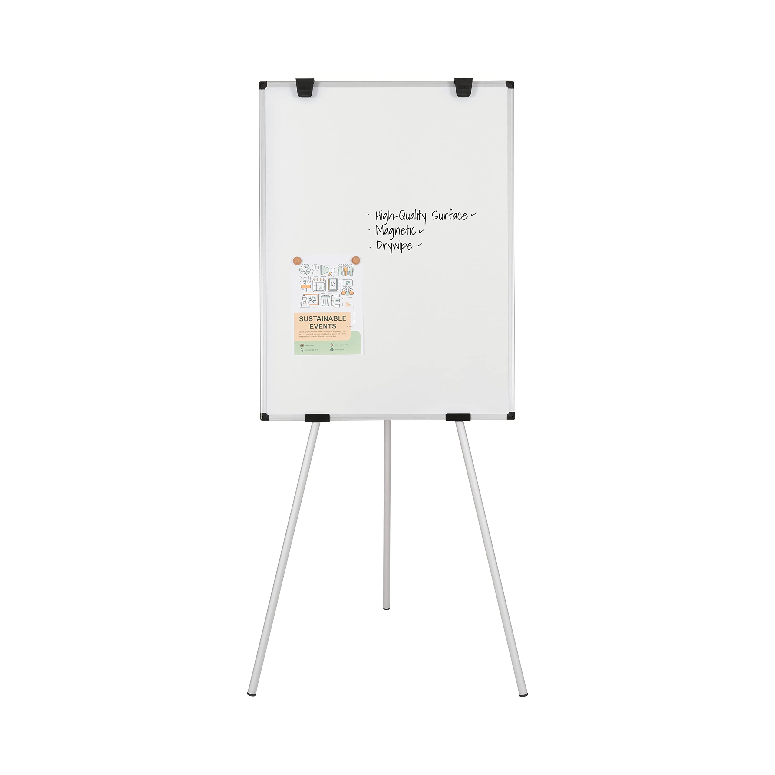 bi-office-earth-kyoto-chevalet-de-conf-rence-magn-tique-tr-pied-70-x-100-cm-alum image 2