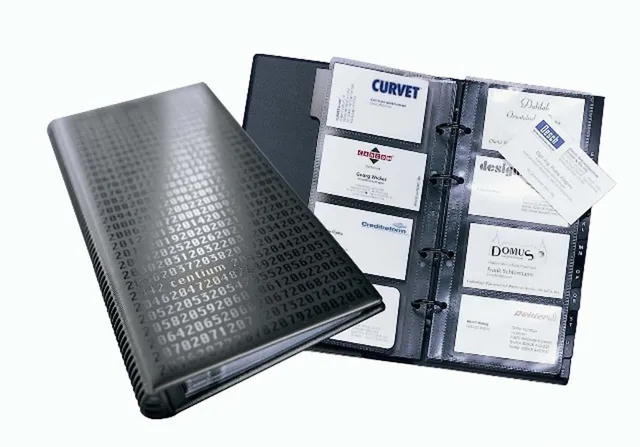 durable-visifix-centium-240301-classeur-cartes-de-visite-4-anneaux-400-cartes-no image 1