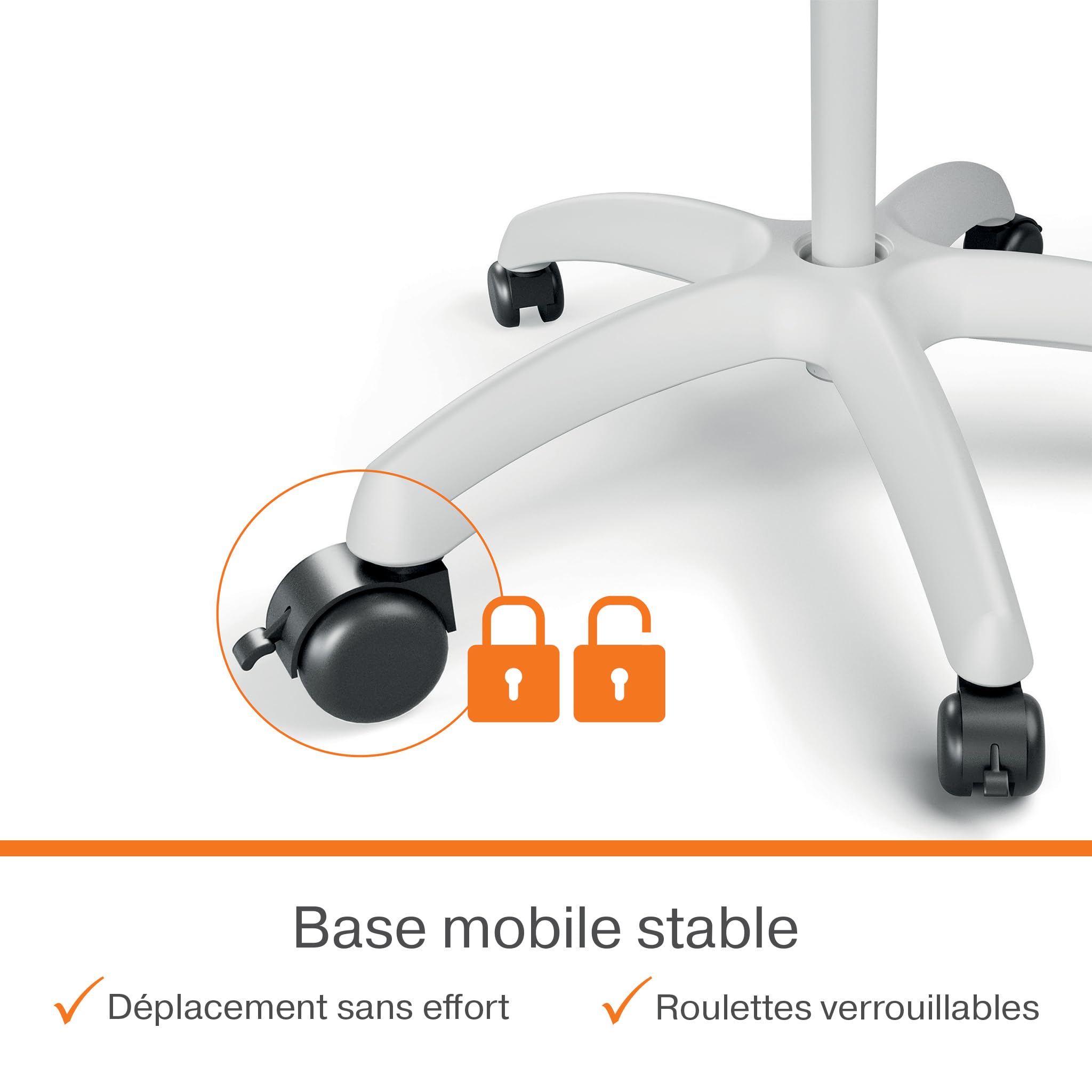 nobo-premium-plus-chevalet-tableau-blanc-magn-tique-mobile-sur-roulettes-crochet image 4