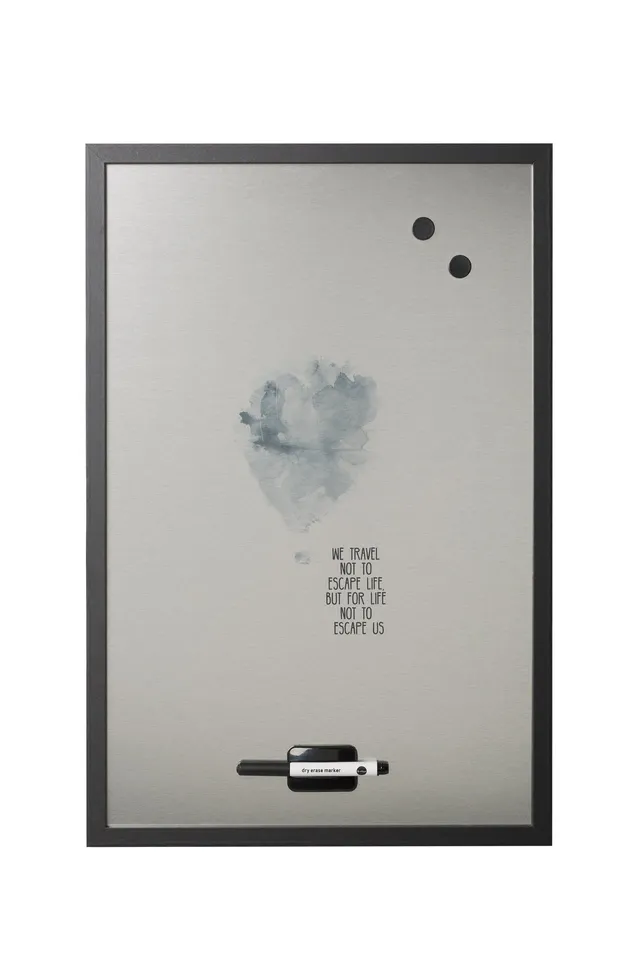 bi-office-tableau-blanc-ink-montgolfi-re-magn-tique-40x60cm-cadre-mdf-noir-finit image 1