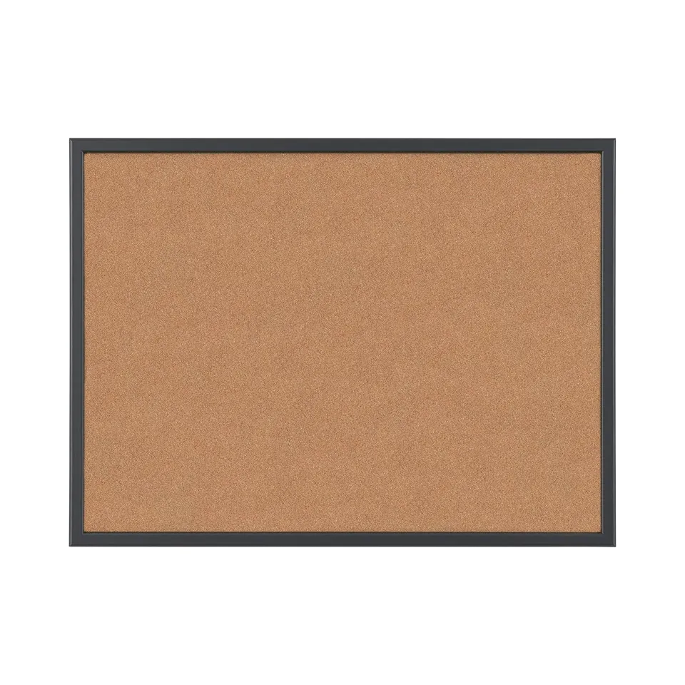 bi-office-basic-tableau-d-affichage-en-li-ge-avec-cadre-en-mdf-noir-60-x-40-cm image 1
