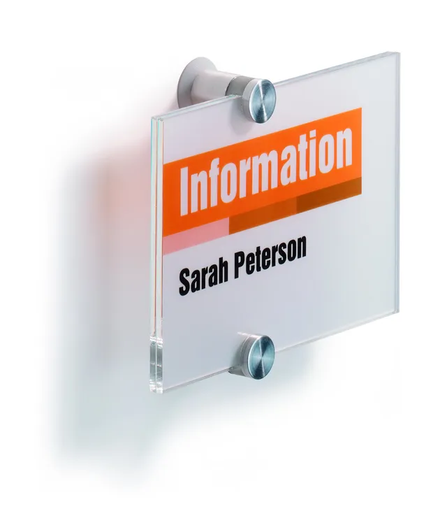 durable-crystal-sign-plaque-de-porte-a6-paysage-transparente-482119 image 1