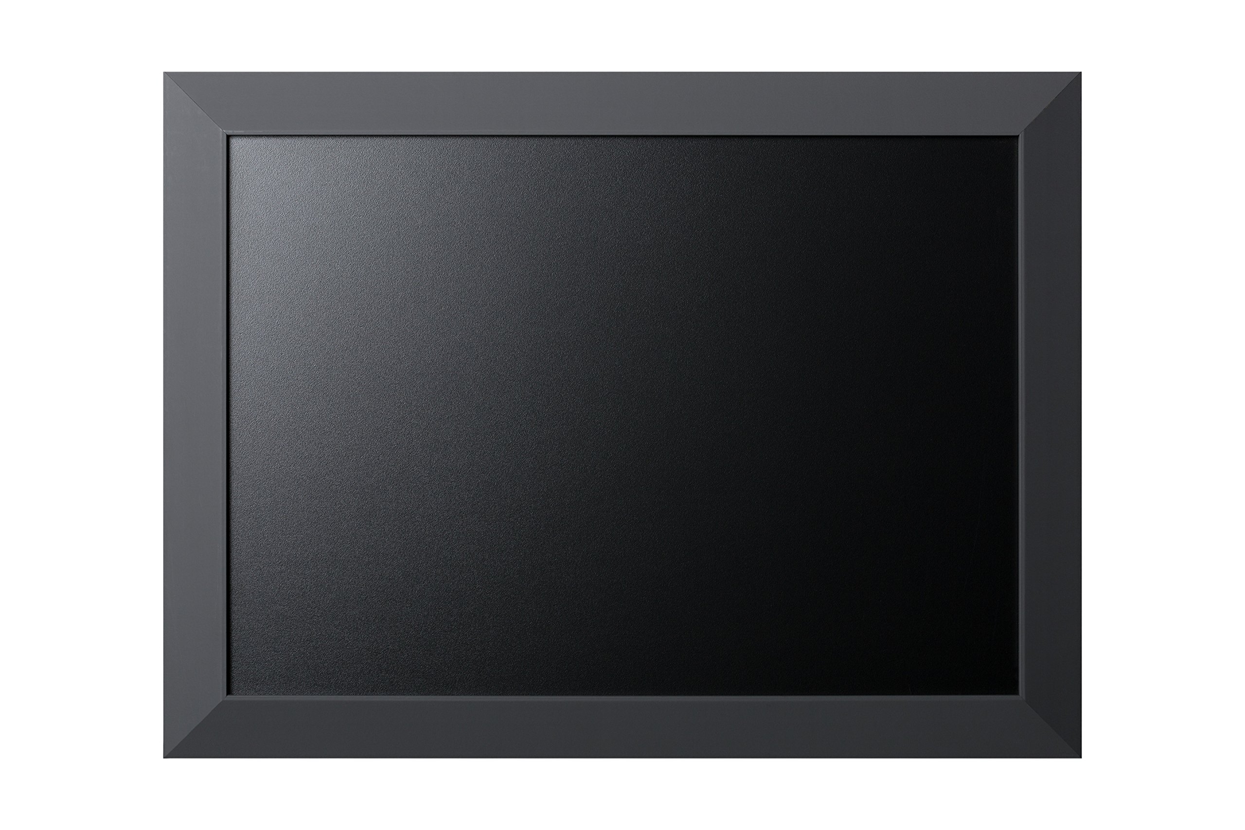 bi-office-kamashi-tableau-craie-noir-60-x-45-cm-cadre-mdf-gris-anthracite image 1