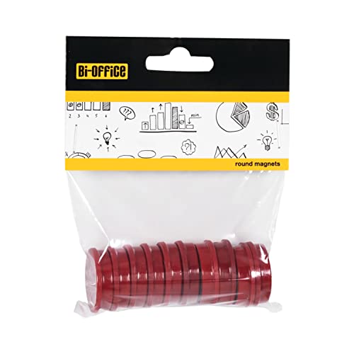 bi-office-aimants-ronds-30-mm-pour-tableau-blanc-magn-tique-lot-de-10-rouges image 4