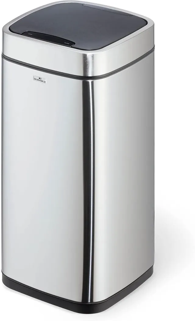 durable-no-touch-342223-poubelle-automatique-capteur-21-litres-acier-inoxydable- image 1