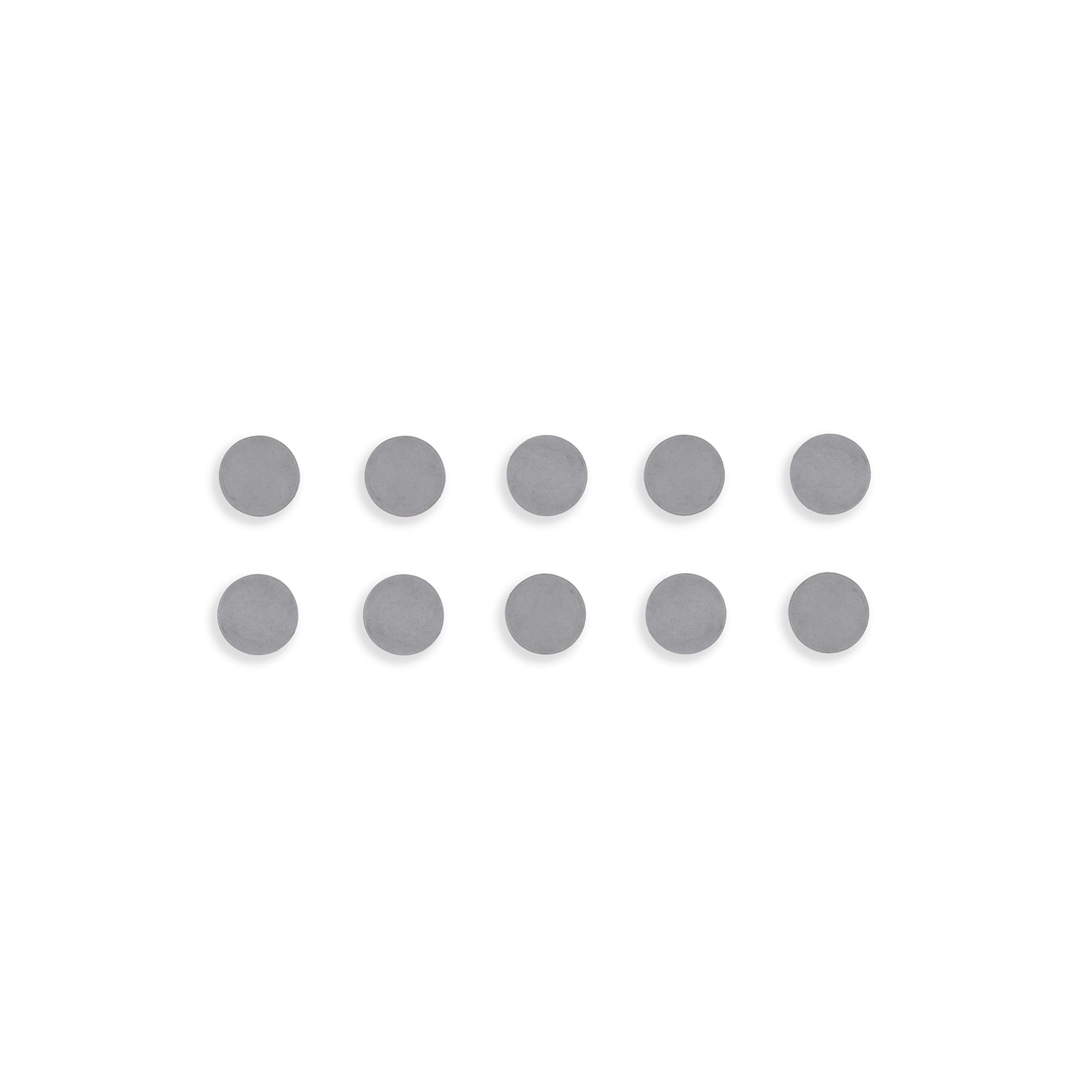 bi-office-lot-de-10-aimants-ronds-30-mm-gris-pour-tableau-blanc image 1