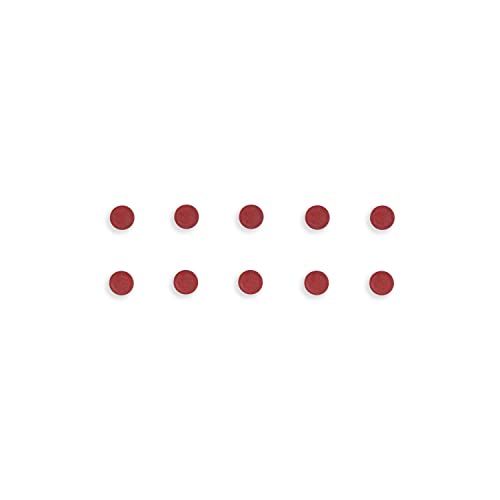 bi-office-maya-lot-de-10-aimants-ronds-15-mm-rouge-pour-tableau-blanc image 3