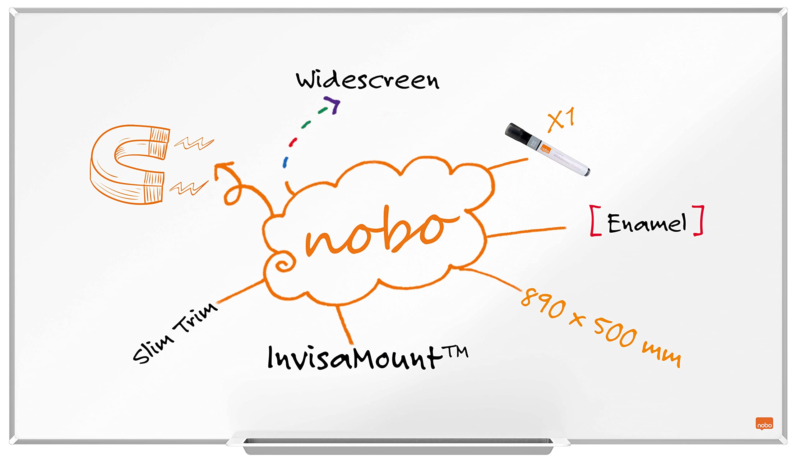nobo-impression-pro-tableau-blanc-magn-tique-maill-widescreen-1220-x-690-mm image 7