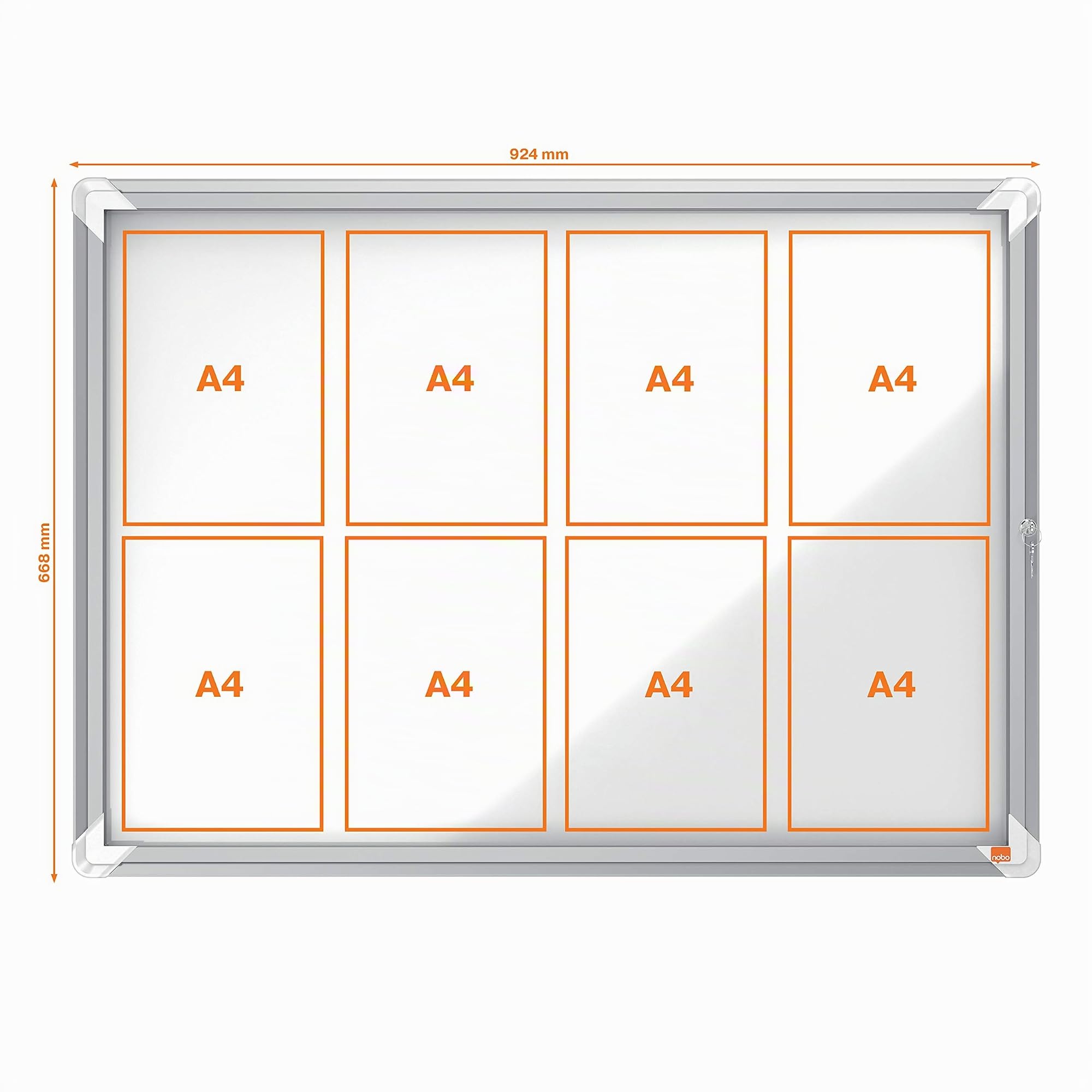 nobo-vitrine-d-int-rieur-premium-plus-8xa4-923x667mm-fond-magn-tique-porte-batta image 4