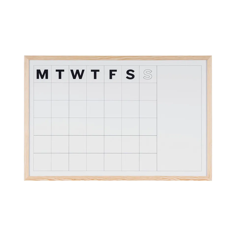 bi-office-maya-planning-mensuel-magn-tique-effa-able-90-x-60-cm-cadre-pin image 1