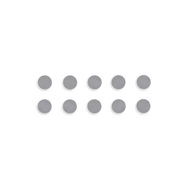 bi-office-lot-de-10-aimants-ronds-30-mm-gris-pour-tableau-blanc image 1