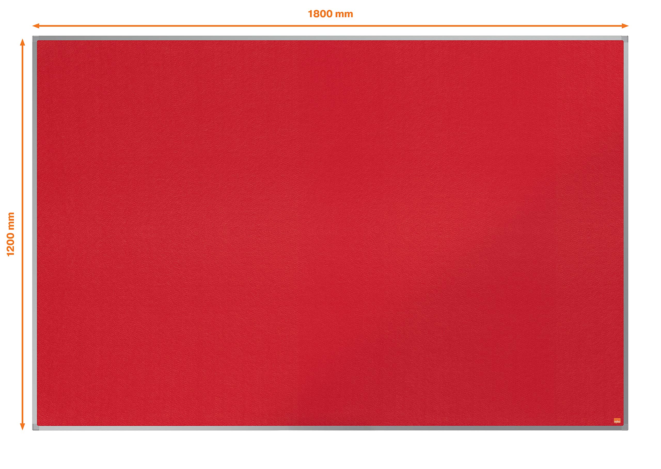 nobo-essence-tableau-d-affichage-feutre-1800x1200-mm-cadre-aluminium-rouge image 3