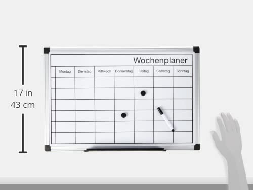 bi-office-maya-agenda-semainier-tableau-magn-tique-hebdomadaire-cadre-aluminium image 8