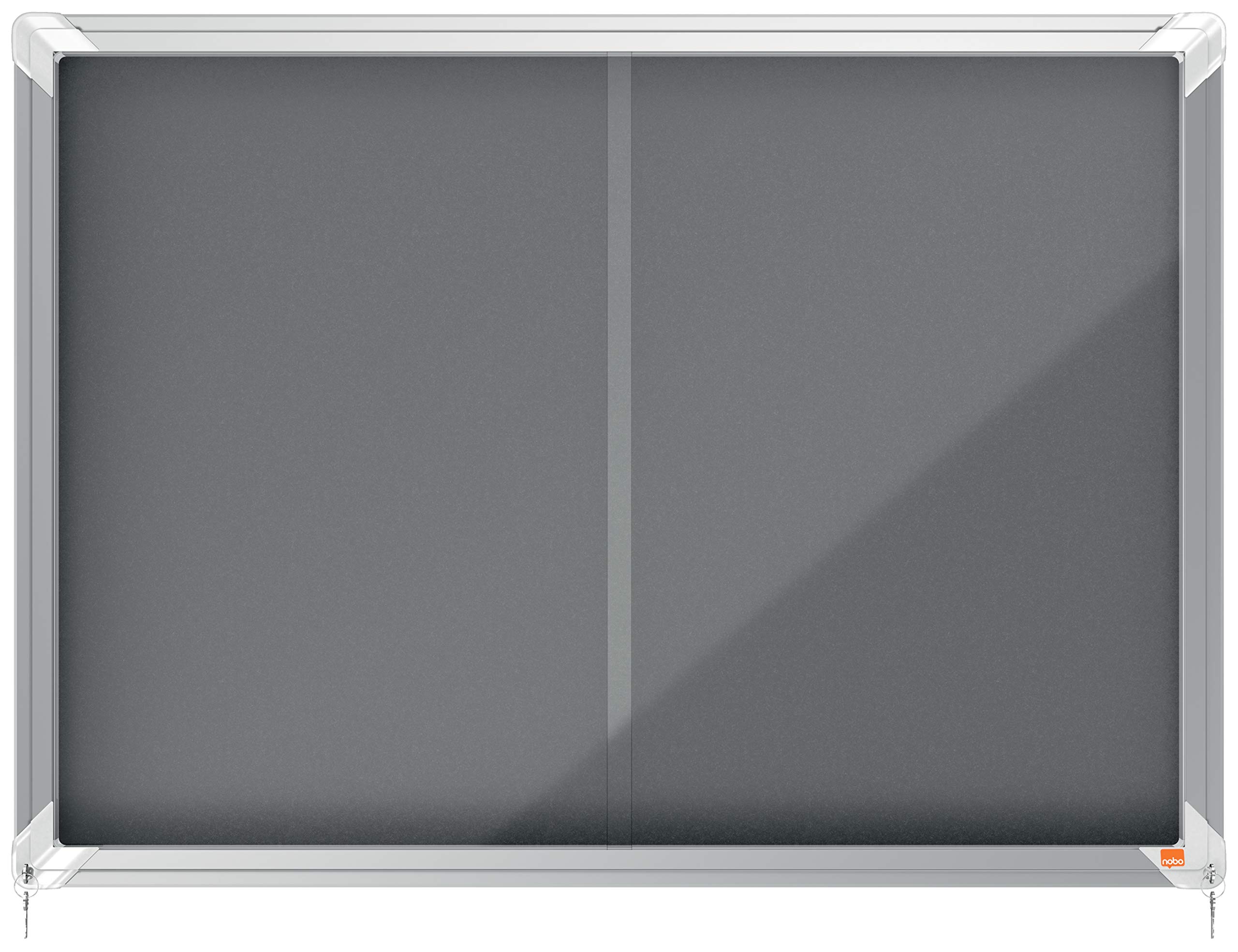 nobo-premium-plus-vitrine-d-int-rieur-8xa4-fond-feutre-gris-922x665mm-porte-coul image 1