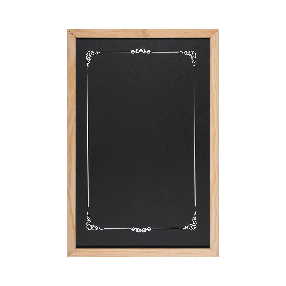 bi-office-basic-tableau-noir-craie-d-coratif-60-x-40-cm-cadre-en-pin image 1