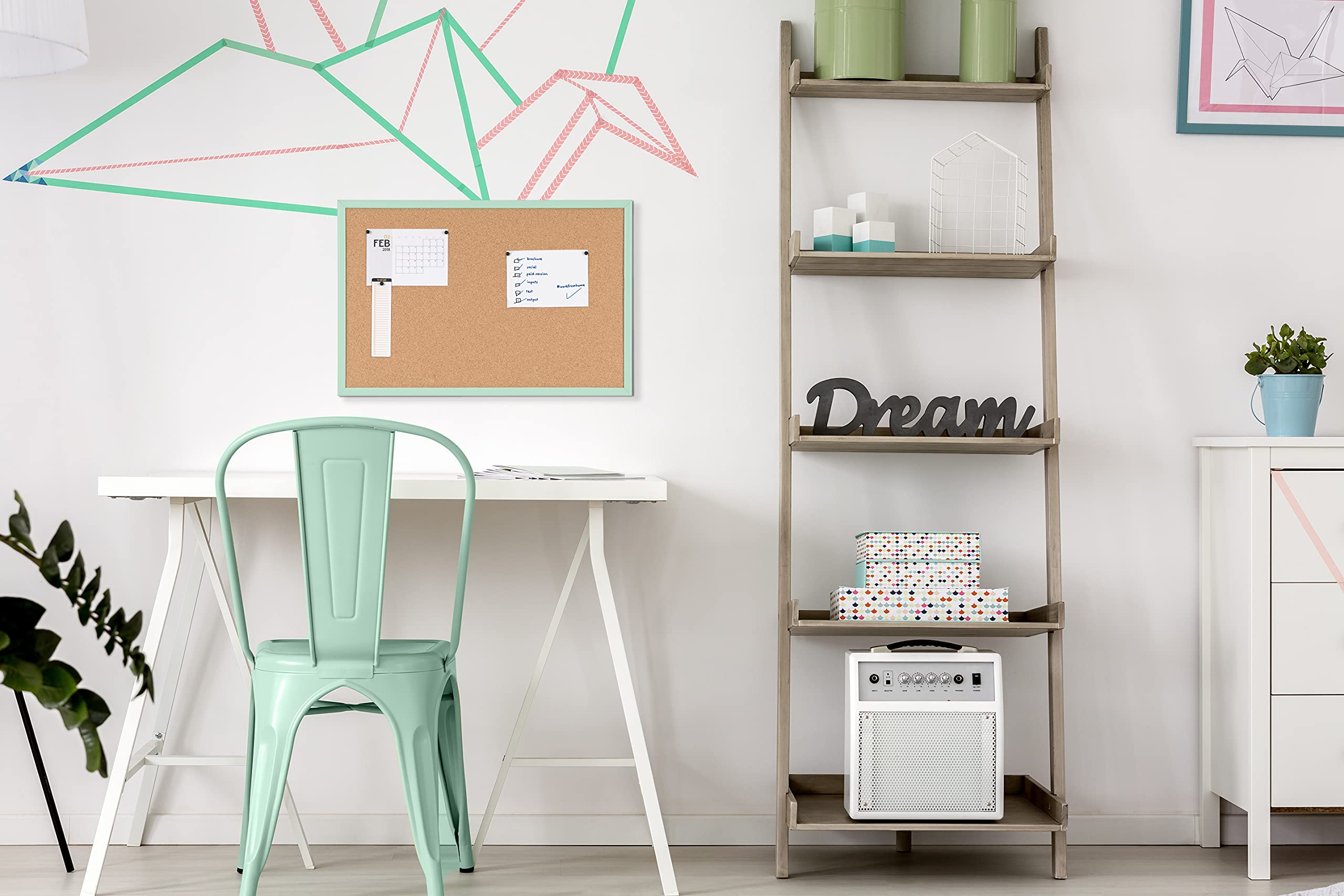 bi-office-tableau-en-li-ge-cadre-pastel-vert-60-x-40-cm image 3