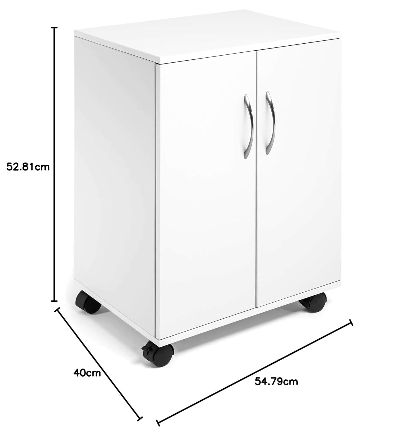 durable-chariot-caisson-multifonctionnel-ferm-2-portes-blanc-528-x-737-x-400-mm image 6