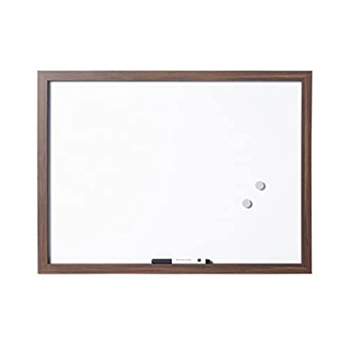 bi-office-optimum-tableau-blanc-magn-tique-60-x-45-cm-cadre-noyer image 3