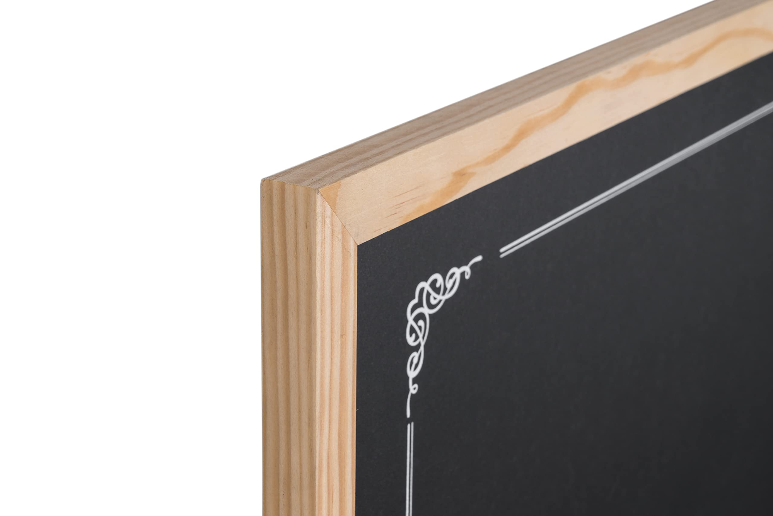 bi-office-basic-tableau-noir-craie-d-coratif-60-x-40-cm-cadre-en-pin image 5