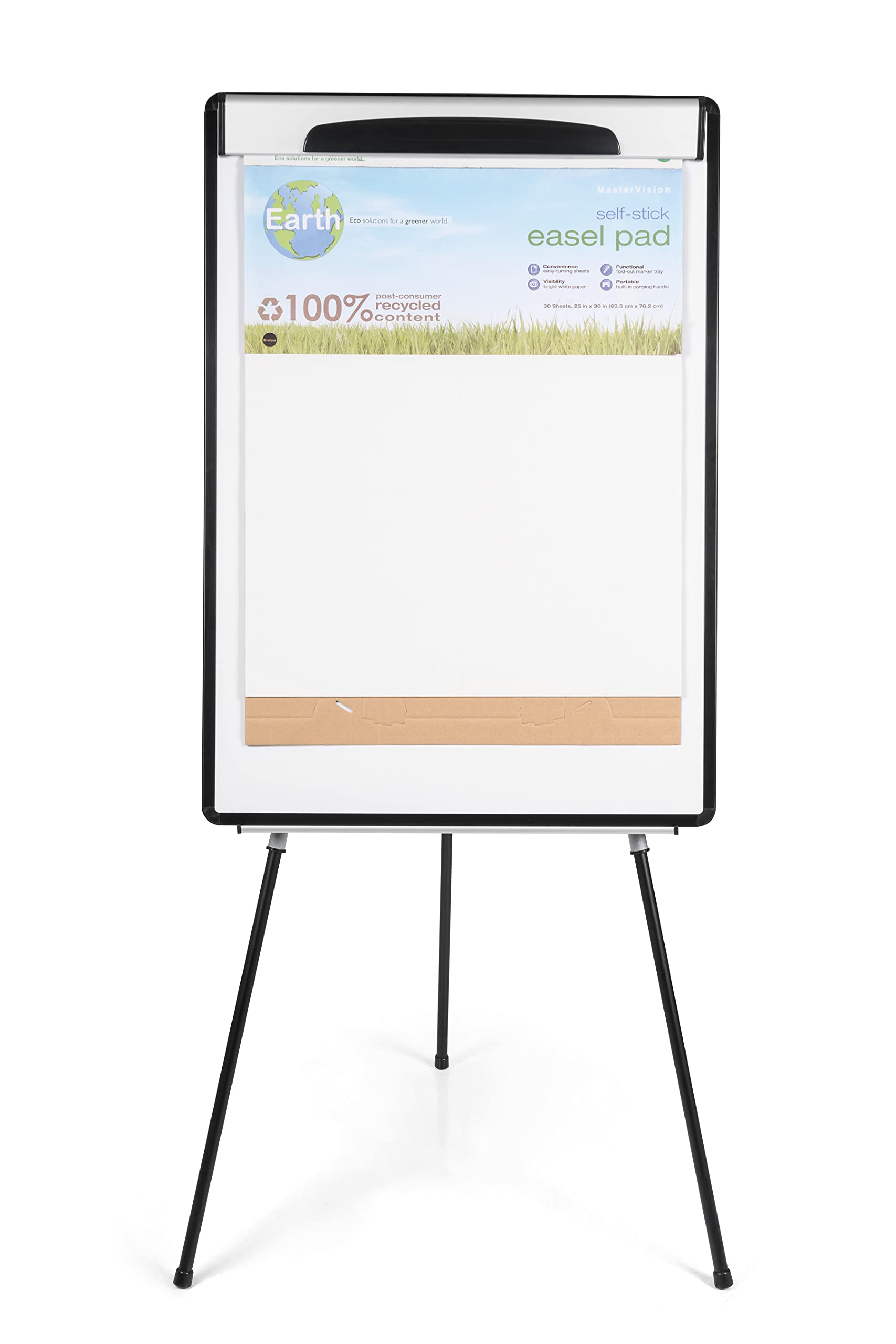bi-office-design-chevalet-de-conf-rence-tr-pied-magn-tique-70x100-cm-noir-avec-b image 2