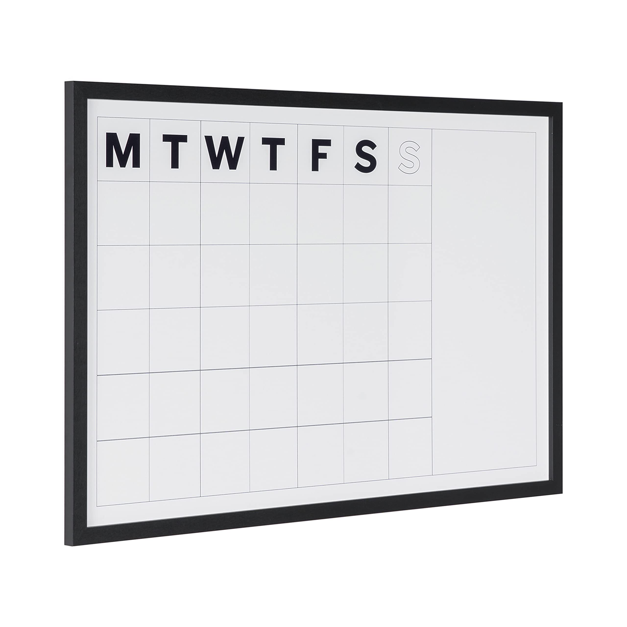 bi-office-planning-agenda-mensuel-magn-tique-tableau-90-x-60-cm-cadre-noir image 2