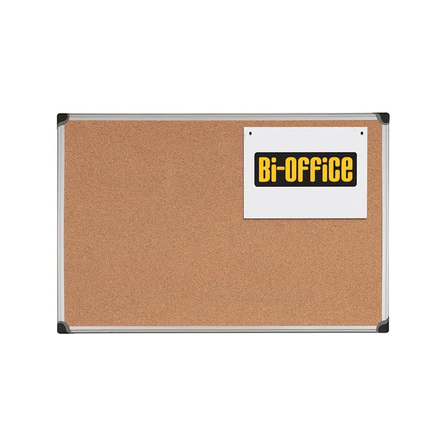 bi-office-maya-w-tableau-d-affichage-en-li-ge-cadre-aluminium-120-x-90-cm image 1