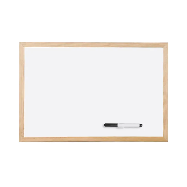bi-office-budget-tableau-blanc-non-magn-tique-60-x-40-cm-cadre-bois image 1