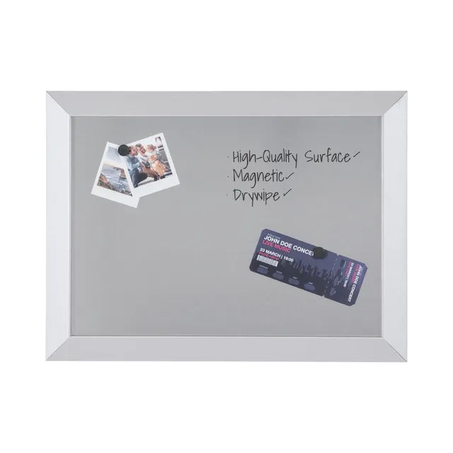 bi-office-kamashi-tableau-magn-tique-60x45-cm-gris-cadre-mdf image 1