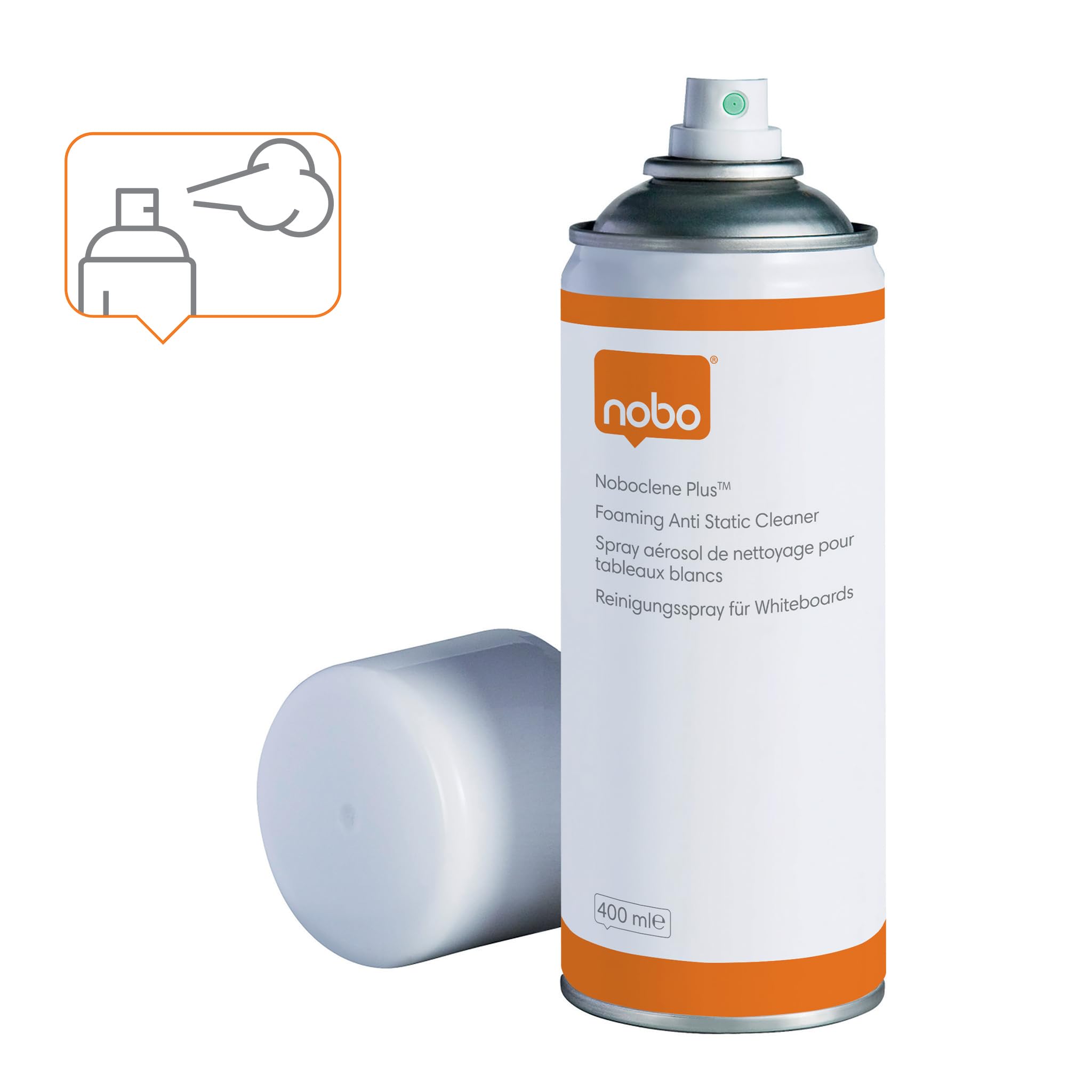 nobo-noboclene-plus-spray-nettoyant-mousse-tableaux-blancs-400-ml image 2