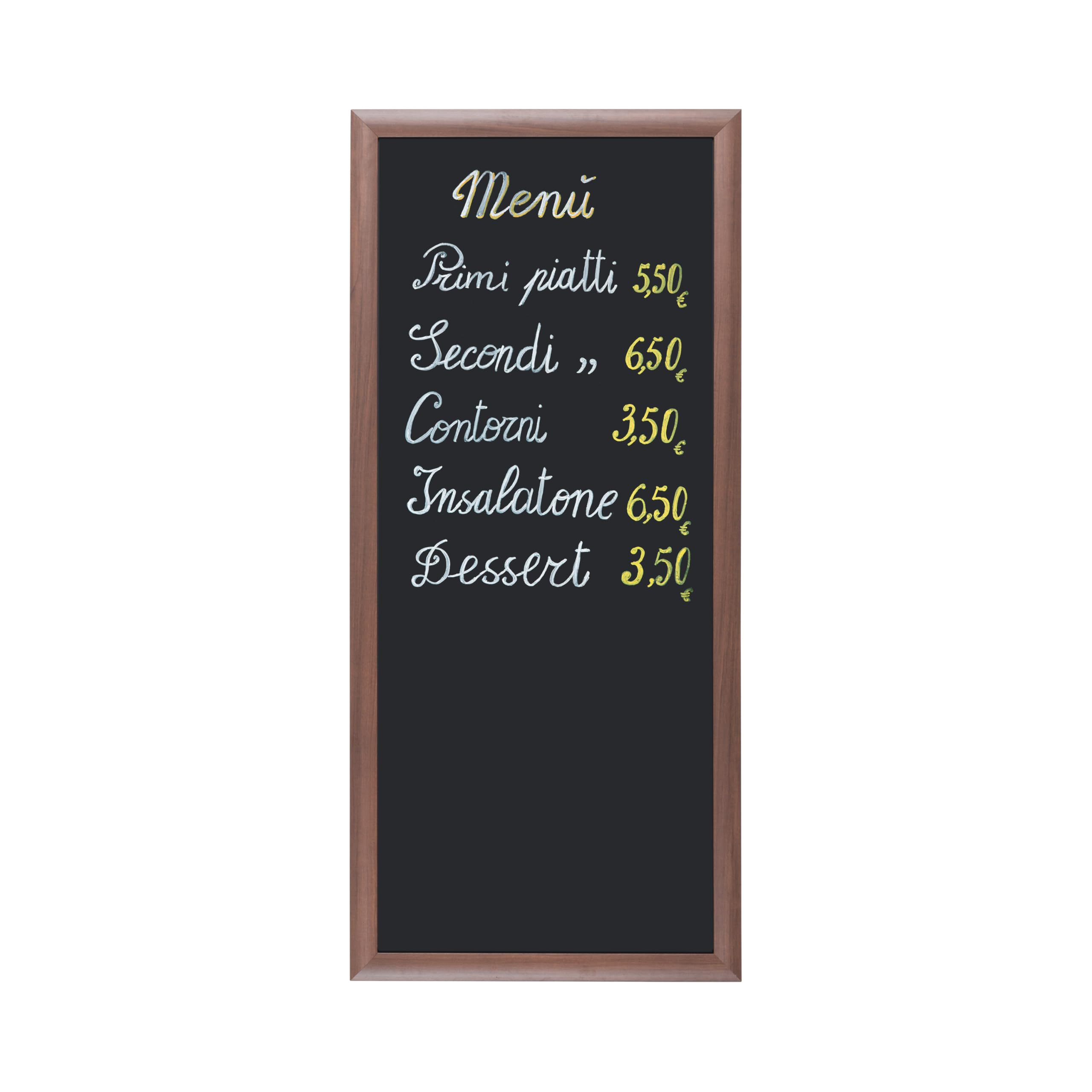 bi-office-transitional-tableau-noir-100-x-45-cm-surface-non-magn-tique-cadre-mdf image 1