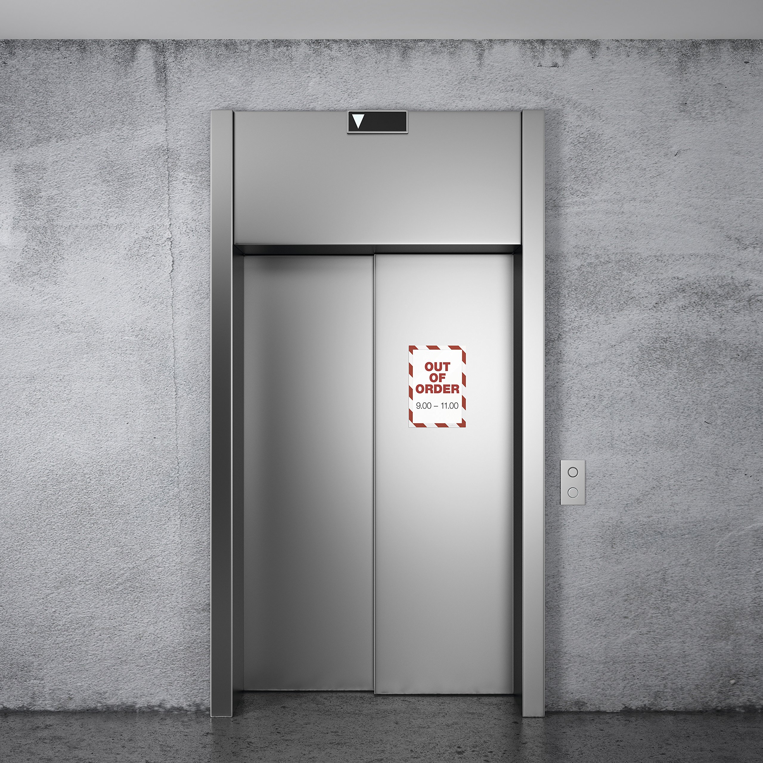 durable-duraframe-magnetic-security-cadre-affichage-a4-rouge-blanc-lot-de-5 image 5