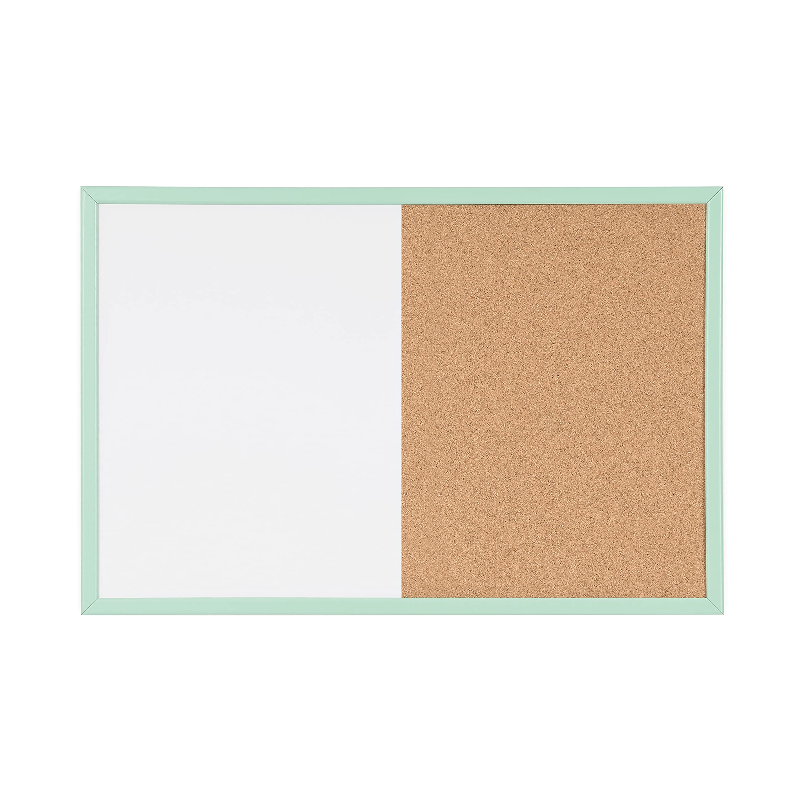 bi-office-tableau-mixte-pastel-40x60-cm-magn-tique-effa-able-et-li-ge-cadre-vert image 1