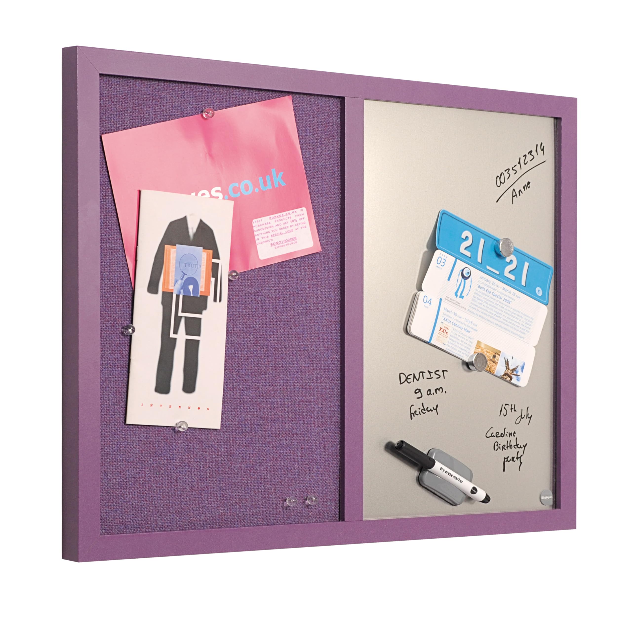 bi-office-lavender-tableau-mixte-magn-tique-et-tissu-60-x-45-cm-violet image 3