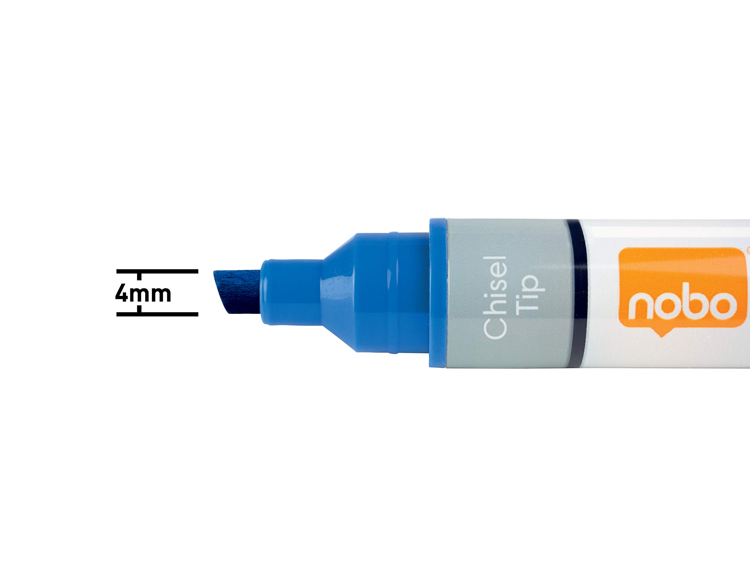nobo-liquid-ink-marqueurs-effa-ables-sec-tableau-blanc-pointe-biseaut-e-4-mm-lot image 2