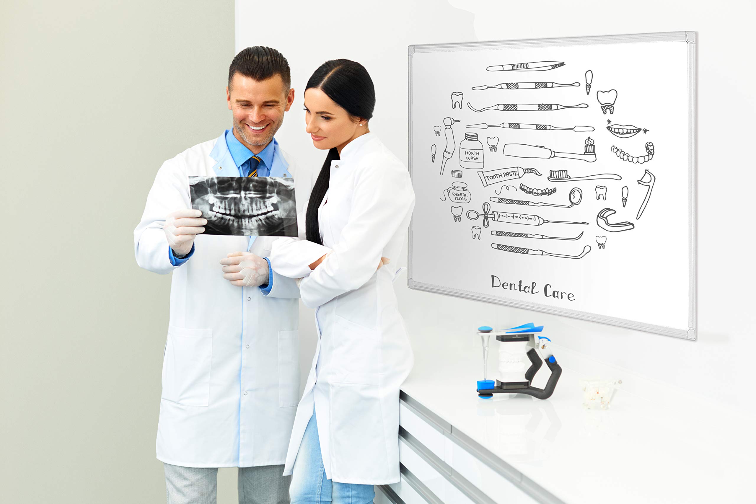 bi-office-maya-tableau-blanc-magn-tique-antimicrobien-60-x-45-cm-acier-laqu-cadr image 5