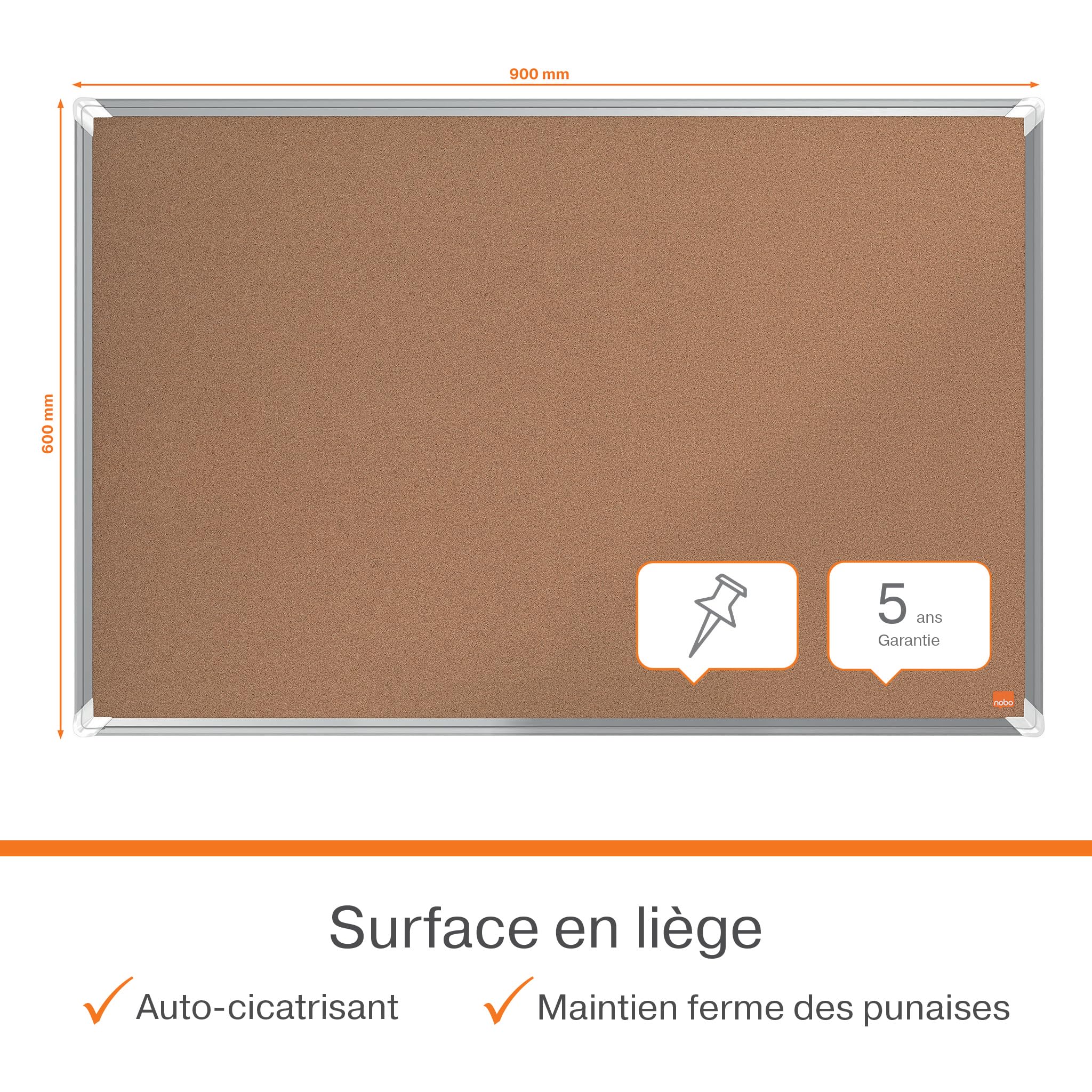 nobo-premium-plus-tableau-d-affichage-li-ge-900x600mm-cadre-aluminium image 3
