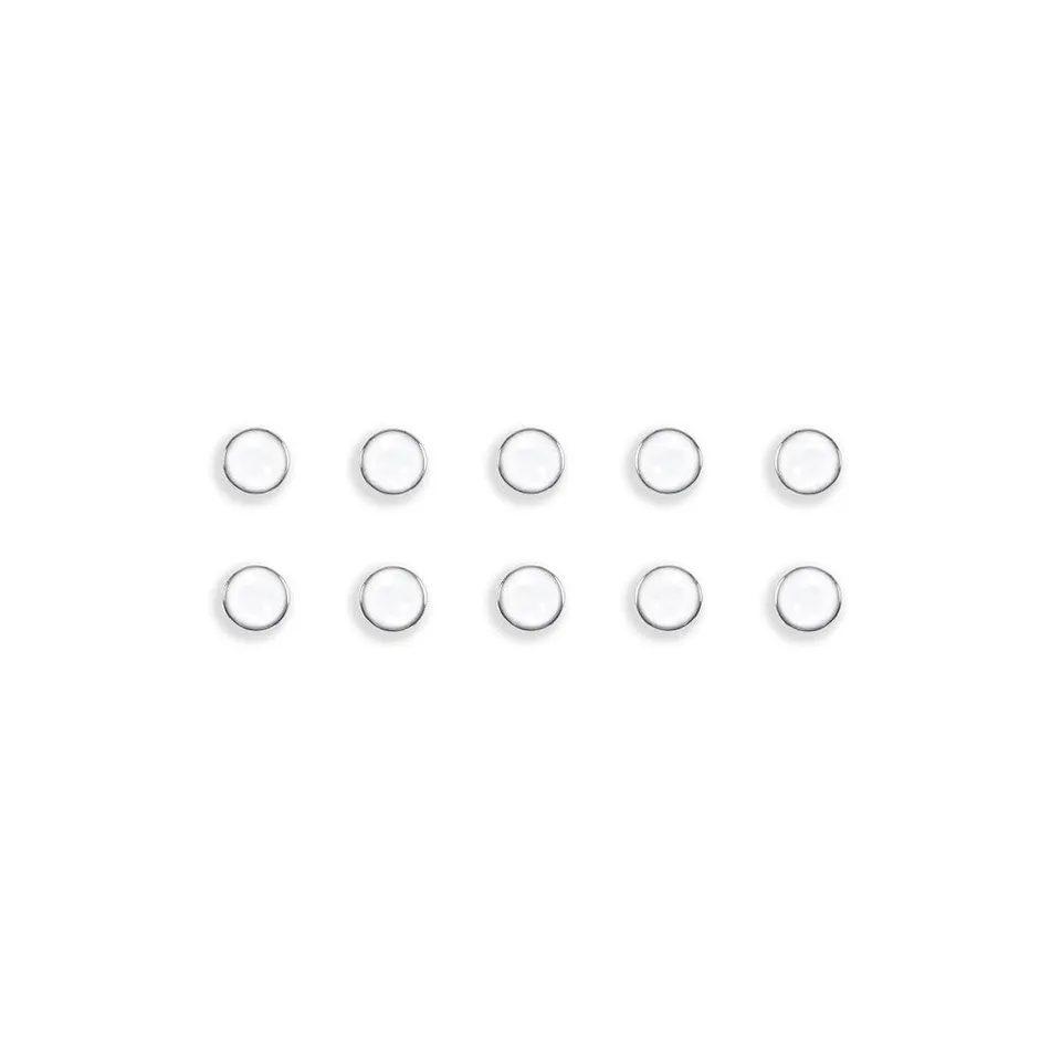 bi-office-lot-de-10-aimants-ronds-argent-pour-tableau-blanc image 1