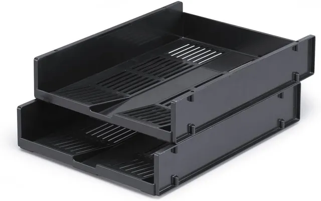 durable-optimo-1700784058-corbeille-courrier-a4-anthracite-lot-de-6 image 1