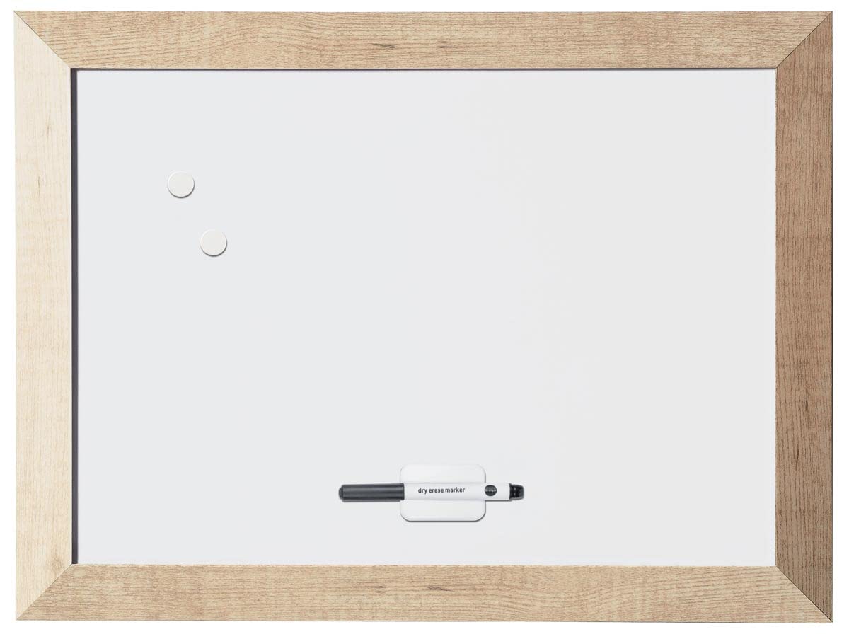 bi-office-kamashi-tableau-blanc-magn-tique-90-x-60-cm-cadre-bois-blanc image 6