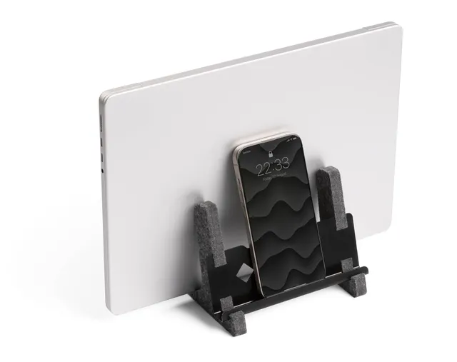 durable-effect-support-ordinateur-portable-vertical-en-feutre-rpet-13-17-pouces image 1