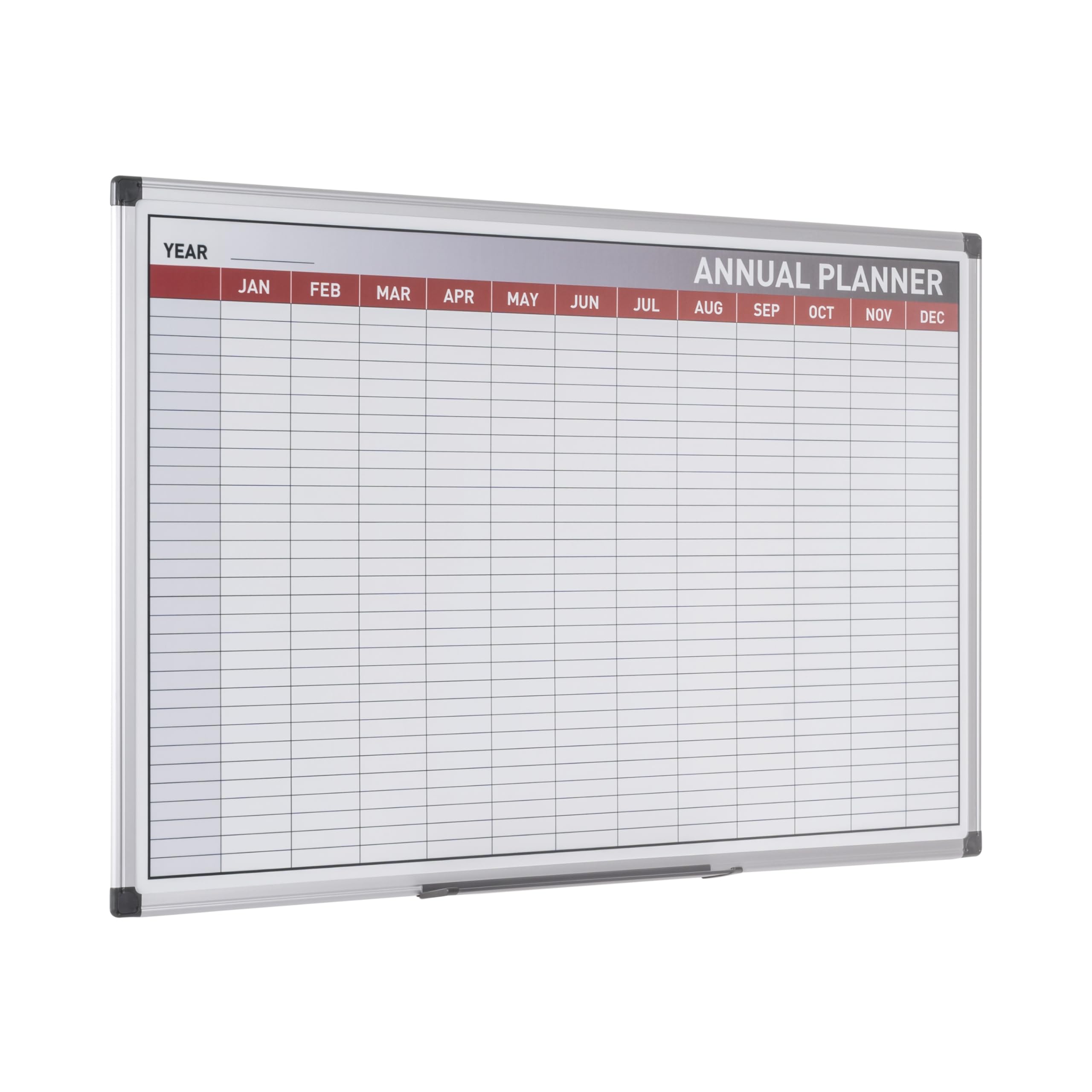 bi-office-maya-tableau-blanc-planning-annuel-magn-tique-90-x-60-cm-16-lignes image 3