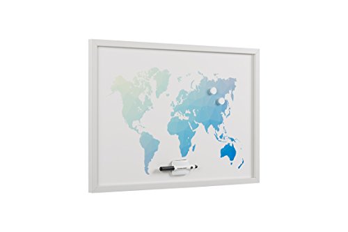 bi-office-tableau-blanc-polygon-carte-du-monde-magn-tique-60x40cm image 6