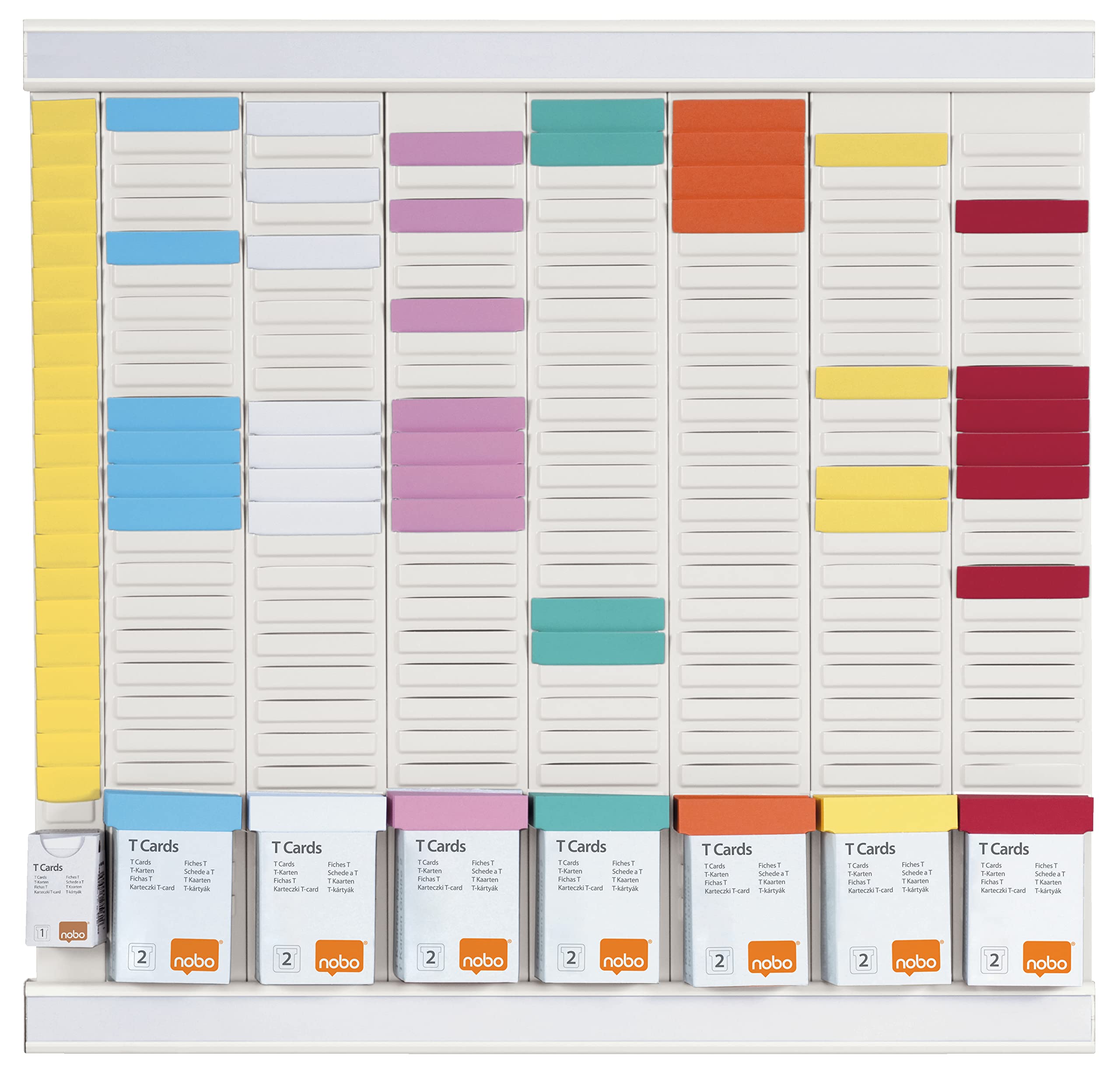 nobo-kit-planning-hebdo-fiches-t-mural-7-colonnes-24-fentes-indice-2 image 3