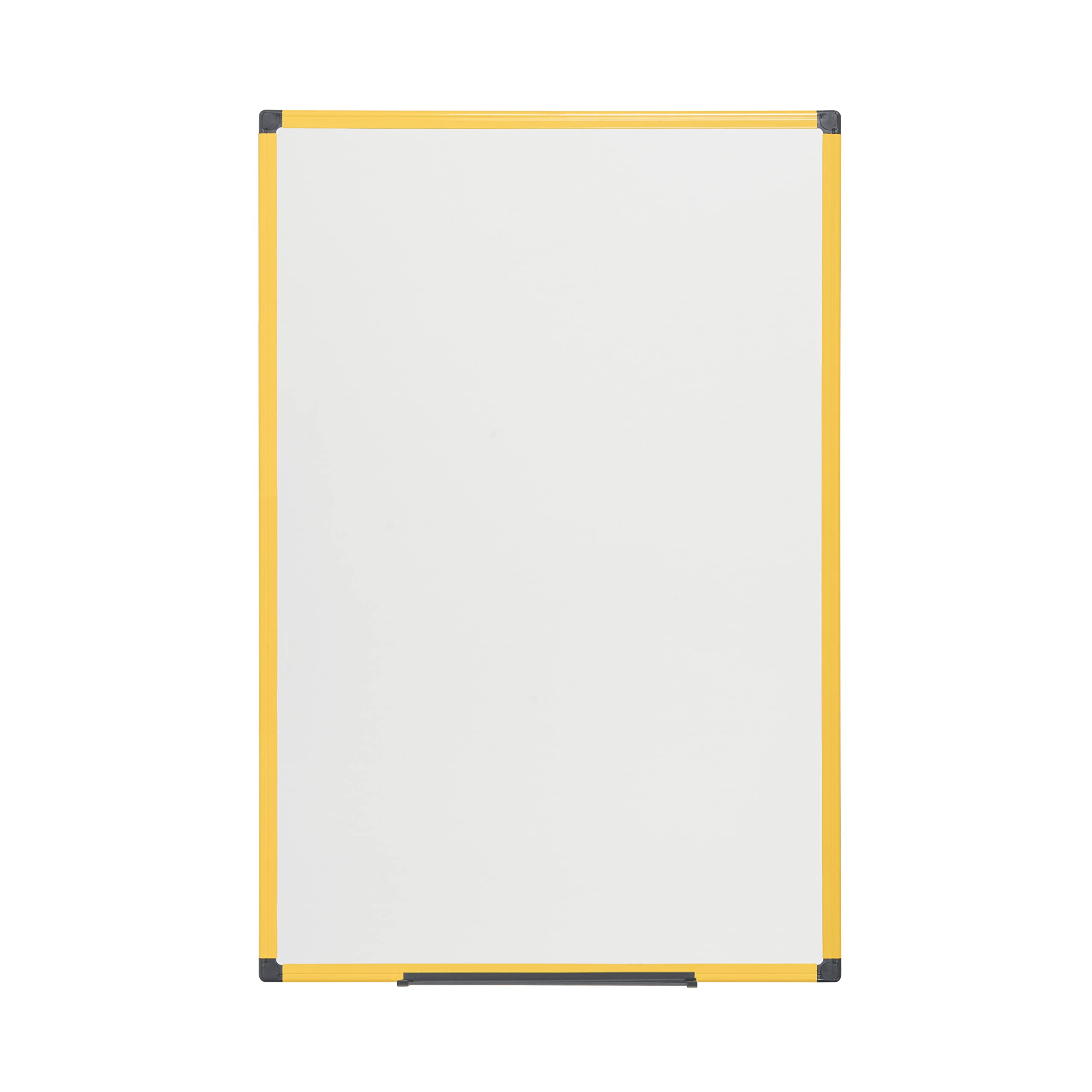 bi-office-maya-tableau-blanc-magn-tique-120-x-90-cm-cadre-aluminium-jaune image 2